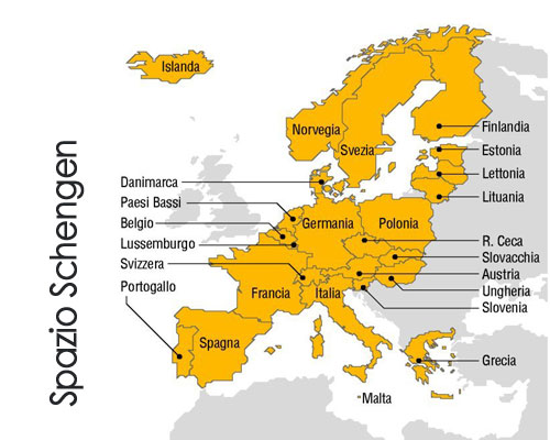 Mappa Dei Paesi Schengensottocategoria Schengen Mappa Dei Paesi